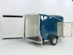 Debon Kofferanhänger Cargo 1300 Vollpoly 150x290cm H:160cm|Tür|blau