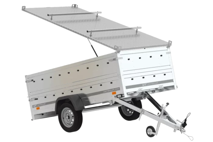 Anhänger GARDEN TRAILER 264 KIPP mit Bordwandaufsatz und Aludeckel – Bild 3