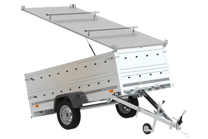 Anhänger GARDEN TRAILER 264 KIPP mit Bordwandaufsatz und Aludeckel – Bild 4