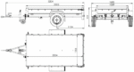 Anhänger Pkw 230×125 Garden Trailer 230 KIPP Unitrailer 750 kg mit Stützrad, Hochplane und Hochspriegel – Bild 7