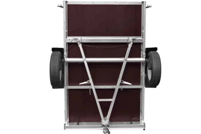 Anhänger für Pkws Garden Trailer 201 KIPP 200×125 cm 750 kg [mit Flachplane, Stützrad und Flachplaneträger] – Bild 6