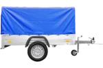 Anhänger mit Plane GARDEN TRAILER 201 KIPP [mit Stützrad, blauer Hochplane und Hochspriegel] – Bild 2