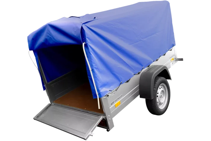 Anhänger mit Plane GARDEN TRAILER 201 KIPP [mit Stützrad, blauer Hochplane und Hochspriegel] – Bild 6