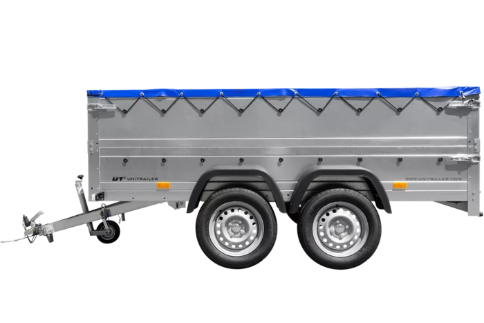 Anhänger mit zwei Achsen Garden Trailer 264/2 KIPP [inkl. zusätzliche Bordwände und Flachplane] – Bild 6